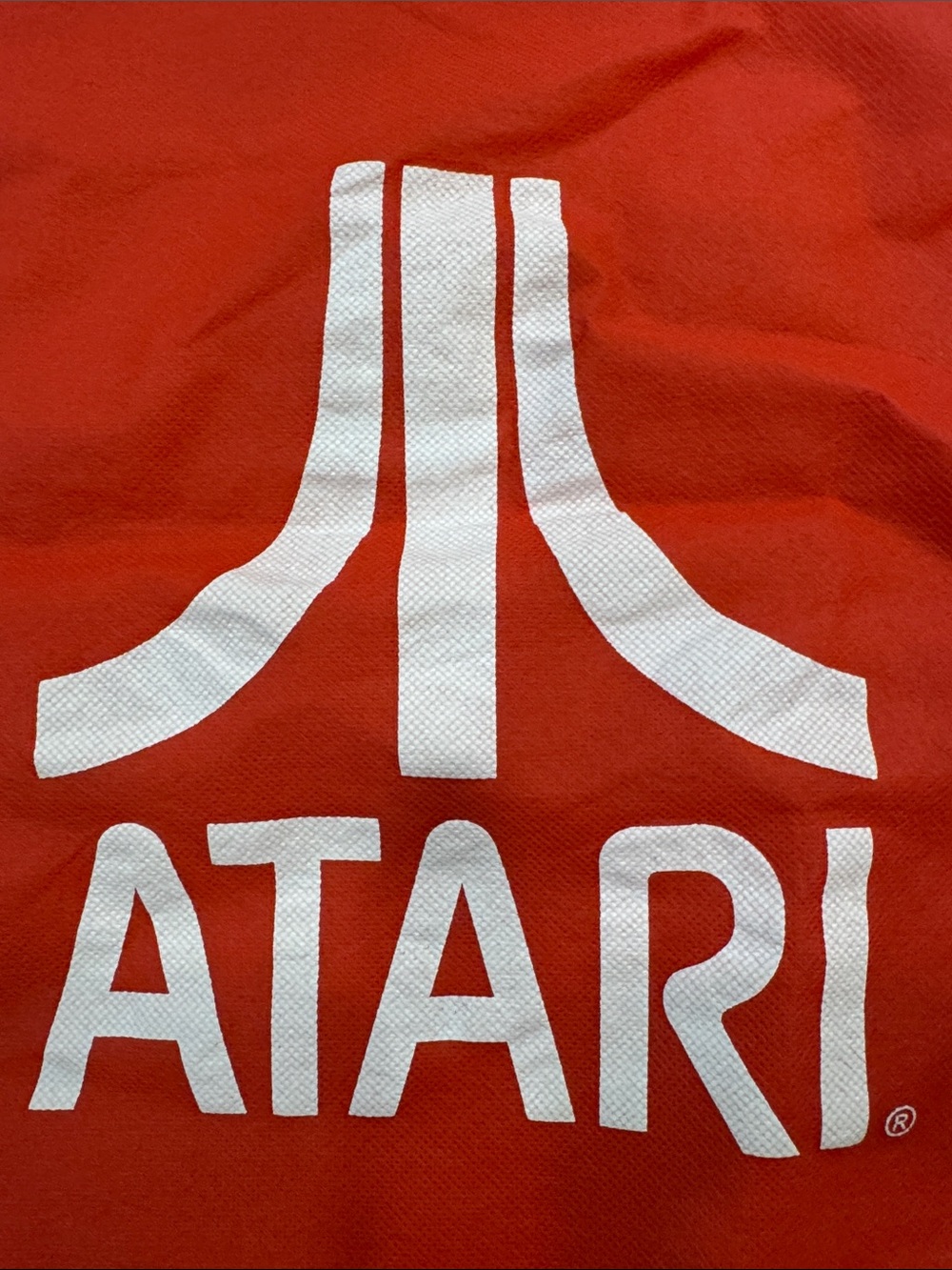 NWOT Atari Red Drawstring Backpack - Picture 2 of 3
